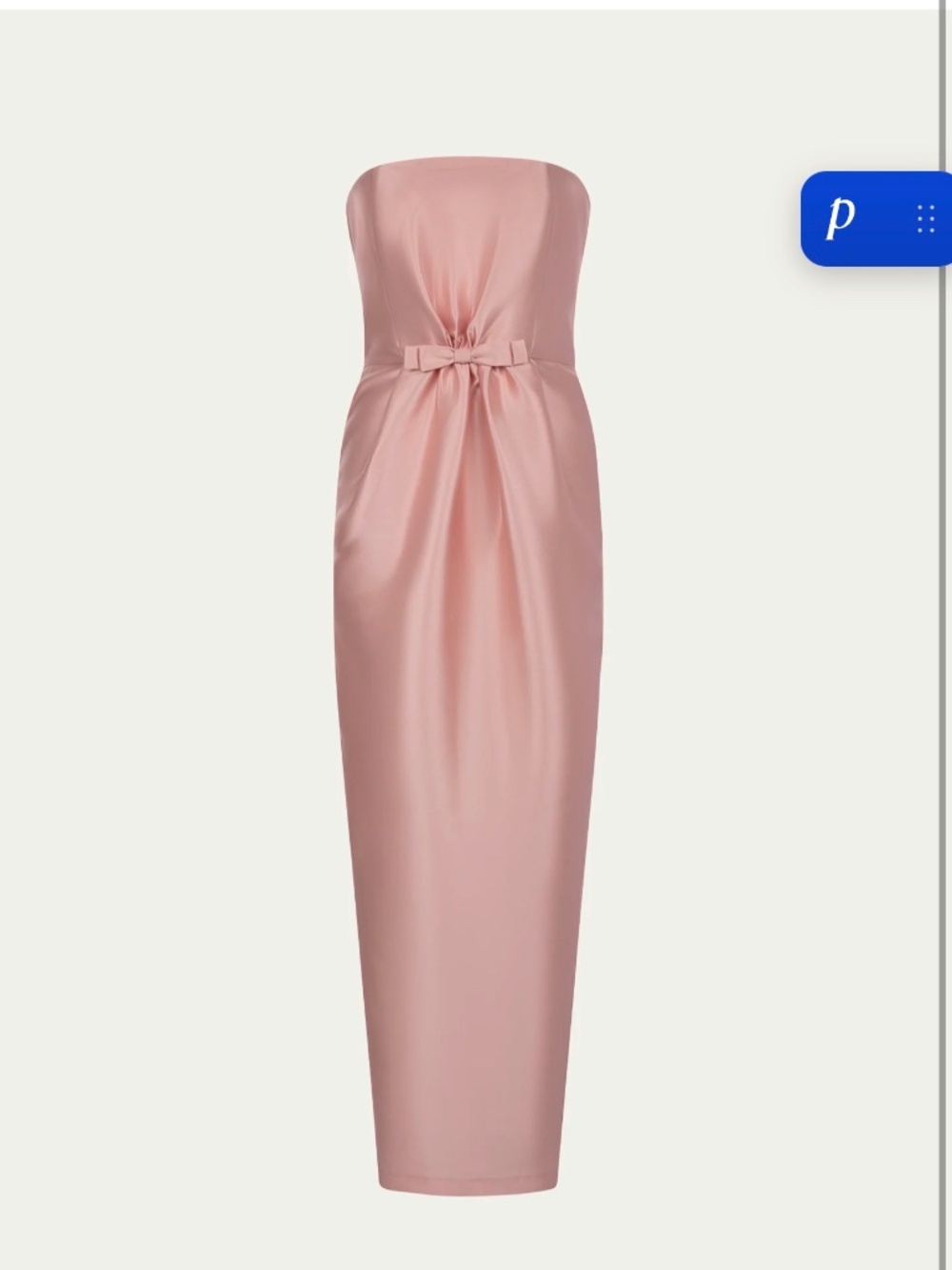 Bernadette Lenette Bow Strapless Gown
